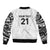 New Zealand Koru Fern Custom Bomber Jacket Simple Taniko Motif