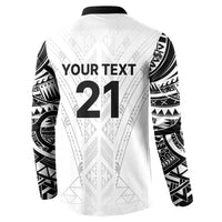 New Zealand Koru Fern Custom Button Sweatshirt Simple Taniko Motif LT9 - Polynesian Pride