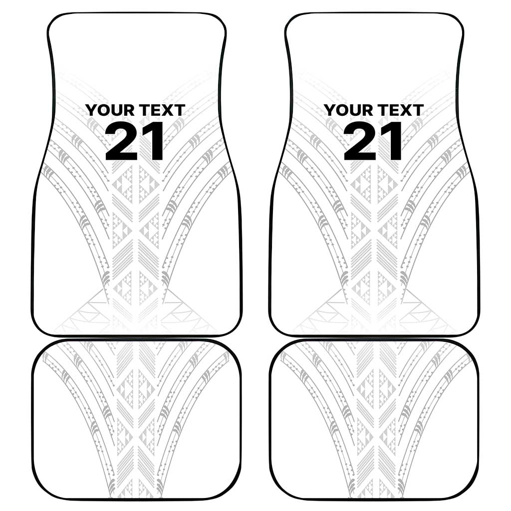 New Zealand Koru Fern Custom Car Mats Simple Taniko Motif