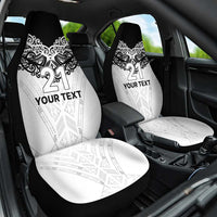 New Zealand Koru Fern Custom Car Seat Cover Simple Taniko Motif