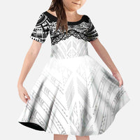 New Zealand Koru Fern Custom Family Matching Mermaid Dress and Hawaiian Shirt Simple Taniko Motif