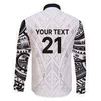 New Zealand Koru Fern Custom Family Matching Off Shoulder Short Dress and Hawaiian Shirt Simple Taniko Motif