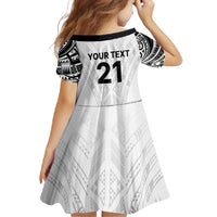 New Zealand Koru Fern Custom Family Matching Short Sleeve Bodycon Dress and Hawaiian Shirt Simple Taniko Motif