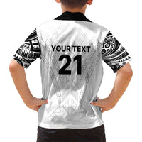 New Zealand Koru Fern Custom Family Matching Summer Maxi Dress and Hawaiian Shirt Simple Taniko Motif