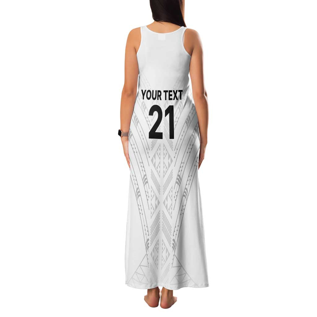 New Zealand Koru Fern Custom Family Matching Tank Maxi Dress and Hawaiian Shirt Simple Taniko Motif