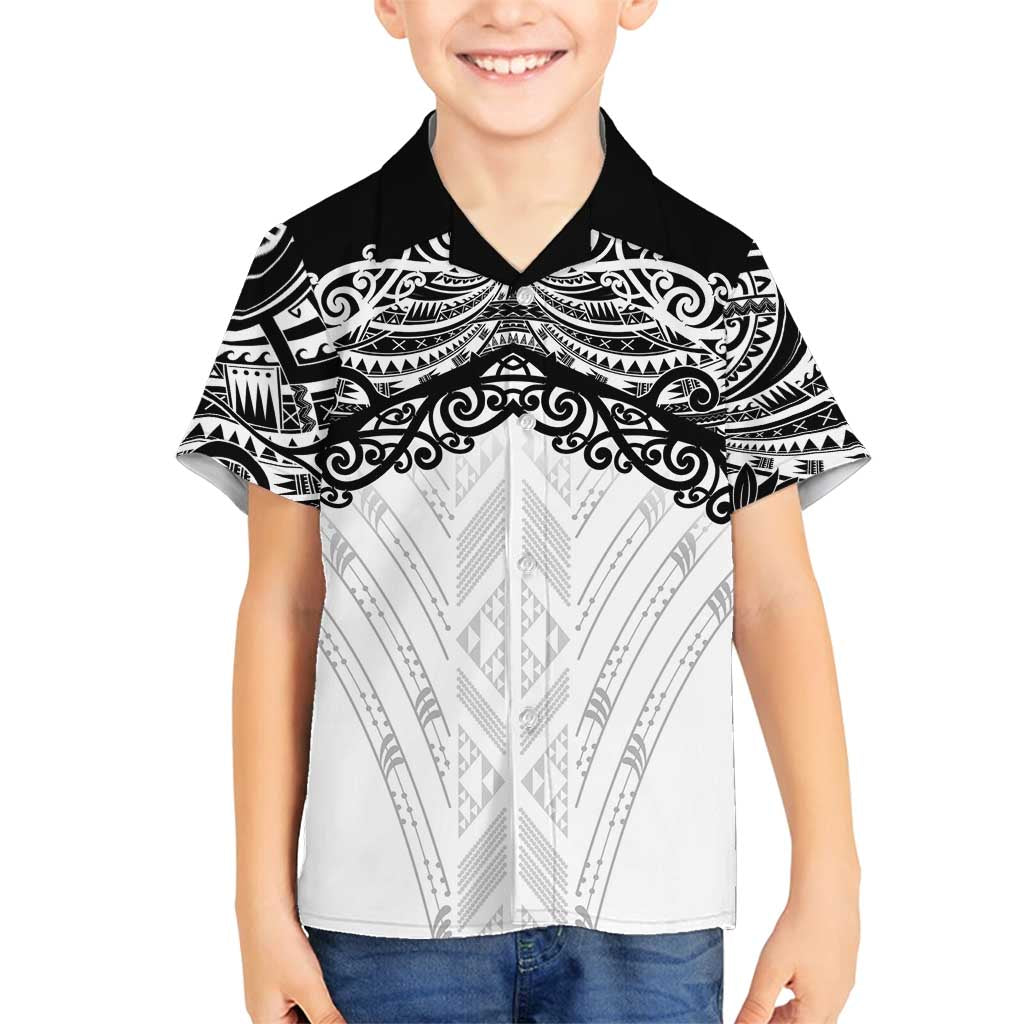 New Zealand Koru Fern Custom Family Matching Tank Maxi Dress and Hawaiian Shirt Simple Taniko Motif