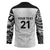 New Zealand Koru Fern Custom Hockey Jersey Simple Taniko Motif - Polynesian Pride