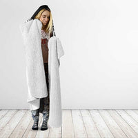 New Zealand Koru Fern Custom Hooded Blanket Simple Taniko Motif