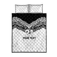 New Zealand Koru Fern Custom Quilt Bed Set Simple Taniko Motif