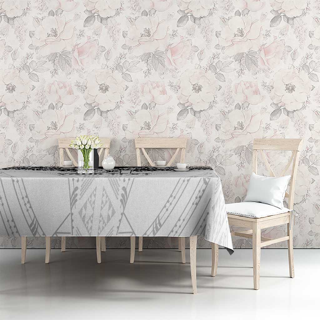 New Zealand Koru Fern Custom Tablecloth Simple Taniko Motif