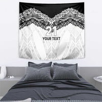 New Zealand Koru Fern Custom Tapestry Simple Taniko Motif