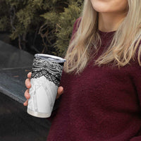 New Zealand Koru Fern Custom Tumbler Cup Simple Taniko Motif