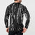 New Zealand Maori Taniko Button Sweatshirt Black Kowhaiwhai Puhoro