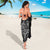 New Zealand Maori Taniko Sarong Black Kowhaiwhai Puhoro