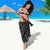 New Zealand Maori Taniko Sarong Black Kowhaiwhai Puhoro