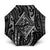New Zealand Maori Taniko Umbrella Black Kowhaiwhai Puhoro - Polynesian Pride