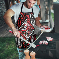 New Zealand Maori Taniko Apron Red Kowhaiwhai Puhoro - Polynesian Pride