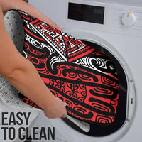 New Zealand Maori Taniko Bathroom Set Red Kowhaiwhai Puhoro - Polynesian Pride