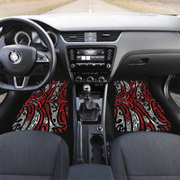 New Zealand Maori Taniko Car Mats Red Kowhaiwhai Puhoro