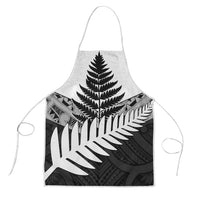 New Zealand Silver Fern Apron Maori Koru Mixed Taniko Pattern - Polynesian Pride