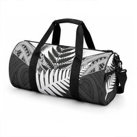 New Zealand Silver Fern Duffle Bag Maori Koru Mixed Taniko Pattern LT9 - Polynesian Pride