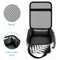 New Zealand Silver Fern Lunch Bag Maori Koru Mixed Taniko Pattern LT9 - Polynesian Pride
