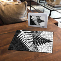 New Zealand Silver Fern Puzzle Maori Koru Mixed Taniko Pattern - Polynesian Pride