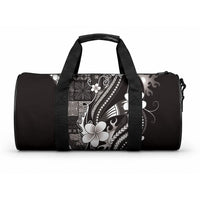 Samoa Siapo Tribal Pattern Duffle Bag Black Polynesian Plumeria Tapa Motif LT9 One size Blue - Polynesian Pride