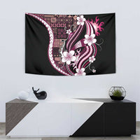Samoa Siapo Tribal Pattern Tapestry Violet Polynesian Plumeria Tapa Motif