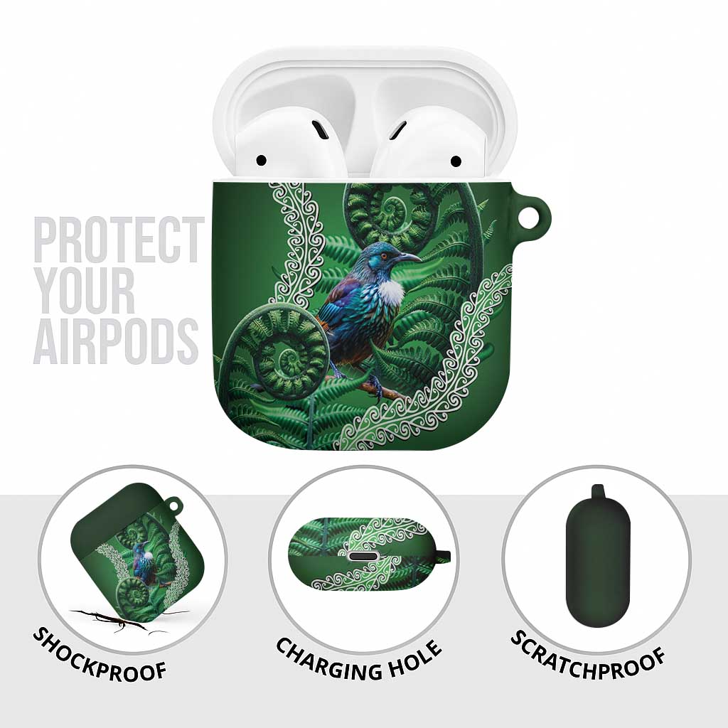 Tui Bird Koru Silver Fern Aotearoa AirPods Case