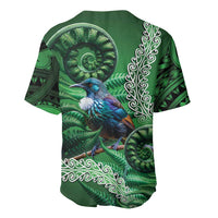 Tui Bird Koru Silver Fern Aotearoa Baseball Jersey