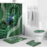 Tui Bird Koru Silver Fern Aotearoa Bathroom Set