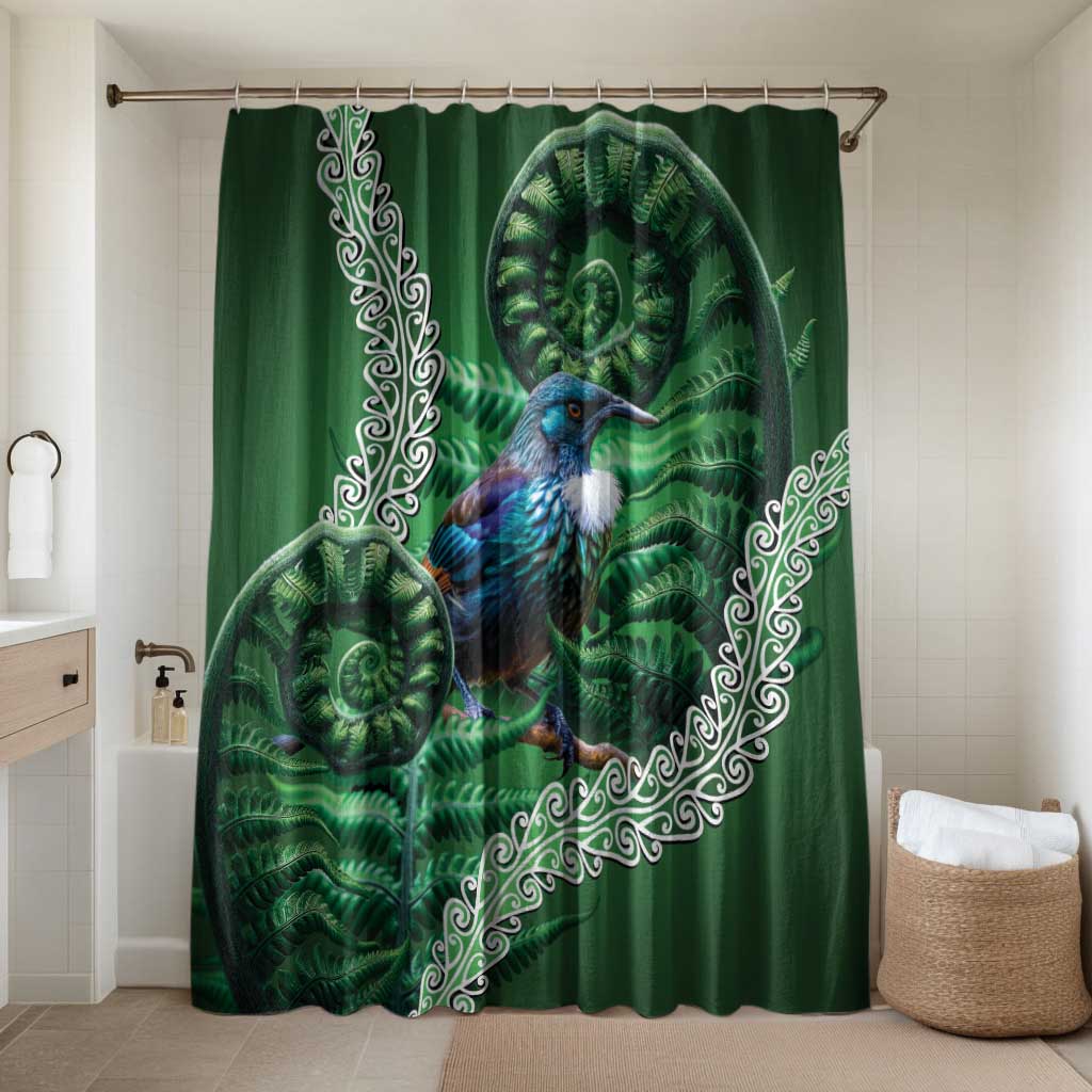 Tui Bird Koru Silver Fern Aotearoa Bathroom Set