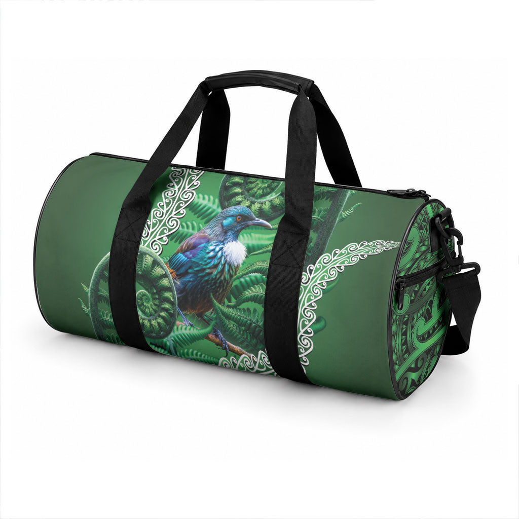 Tui Bird Koru Silver Fern Aotearoa Duffle Bag LT9 - Polynesian Pride