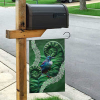 Tui Bird Koru Silver Fern Aotearoa Garden Flag