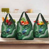 Tui Bird Koru Silver Fern Aotearoa Grocery Bag