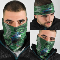 Tui Bird Koru Silver Fern Aotearoa Neck Gaiter