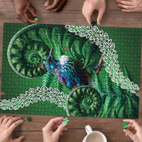 Tui Bird Koru Silver Fern Aotearoa Puzzle