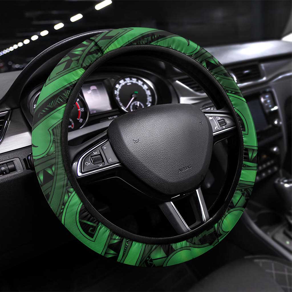 Tui Bird Koru Silver Fern Aotearoa Steering Wheel Cover