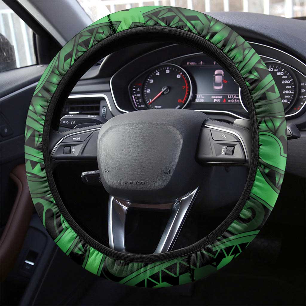 Tui Bird Koru Silver Fern Aotearoa Steering Wheel Cover