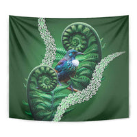 Tui Bird Koru Silver Fern Aotearoa Tapestry
