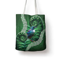 Tui Bird Koru Silver Fern Aotearoa Tote Bag