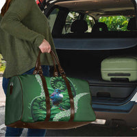 Tui Bird Koru Silver Fern Aotearoa Travel Bag