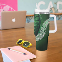 Tui Bird Koru Silver Fern Aotearoa Tumbler With Handle