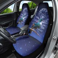 Tui Bird Matariki Galaxy Car Seat Cover Koru Silver Fern Aotearoa