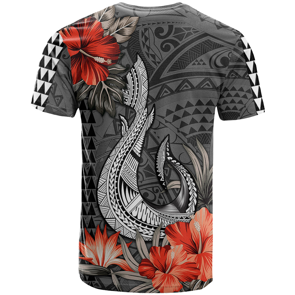 Hawaii Fish Hook T Shirt Polynesian Vintage Vibes LT9 - Polynesian Pride