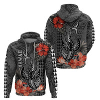 Hawaii Hammerhead Shark Hoodie Polynesian Vintage Vibes LT9 - Polynesian Pride