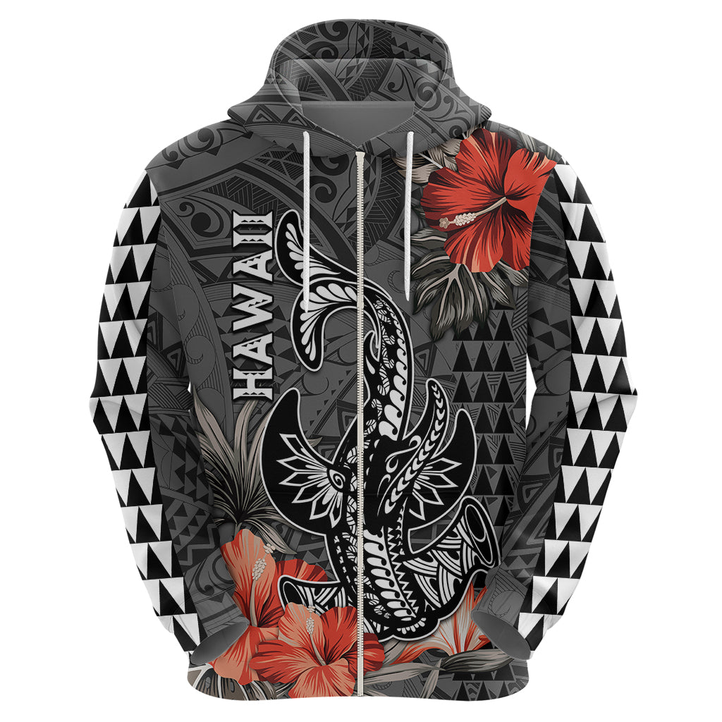 Hawaii Hammerhead Shark Hoodie Polynesian Vintage Vibes LT9 - Polynesian Pride