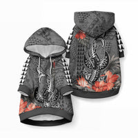 Hawaii Hammerhead Shark Pet Hoodie Polynesian Vintage Vibes LT9 Pullover Black - Polynesian Pride