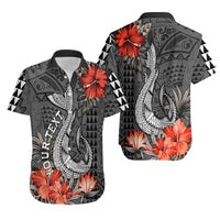 Personalised Hawaii Fish Hook Hawaiian Shirt Polynesian Vintage Vibes LT9 - Polynesian Pride